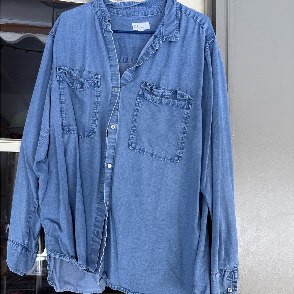GAP Light Blue Denim Shirt